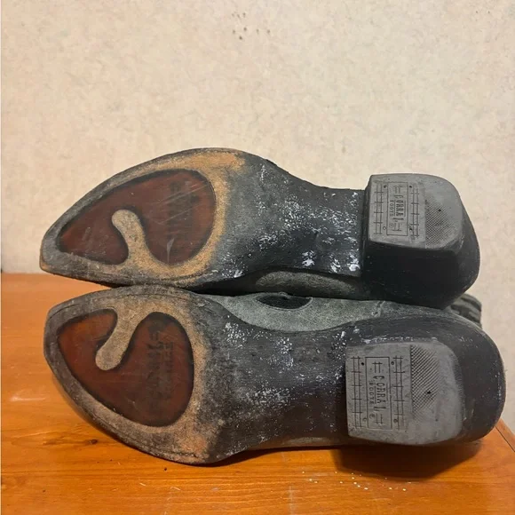 Corral Crater Sequin Inlay Western Cowboy Boots Distressed Leather Snip Toe 9.5 - Picture 8 of 12